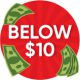 Below $10